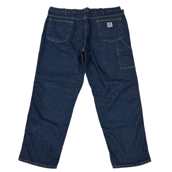 Tyndale FR Jeans HRC2 Mens 44x32 Blue Broken In Relaxed Dark Wash F290T USA Made - Picture 2 of 11